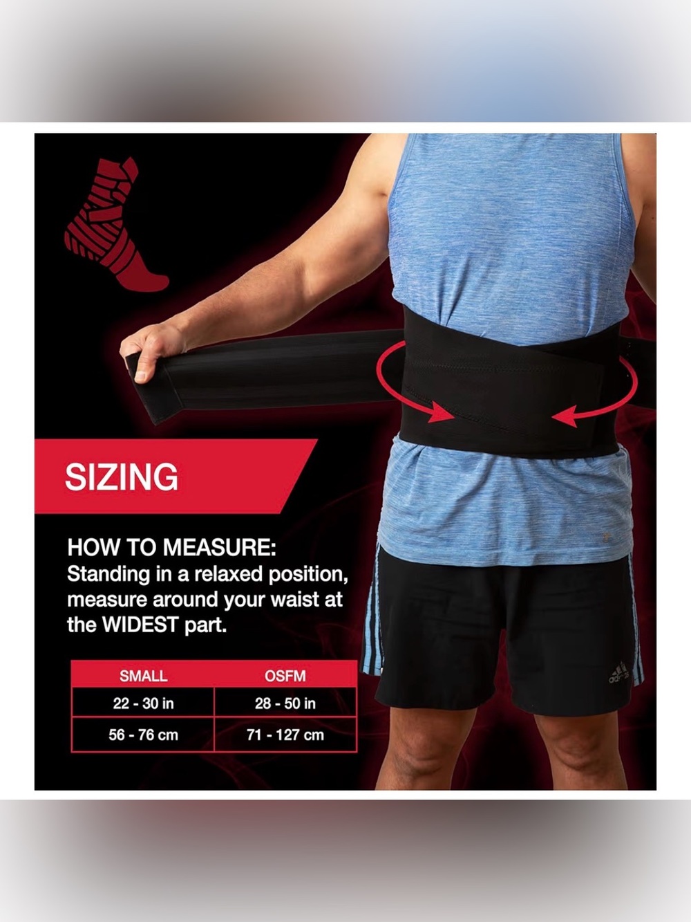 Mueller Adjustable Back Brace OSFM - Picture 3 of 4